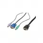 Cable KVM Digitus DC-19102 negro 3,00 m