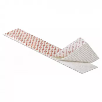 VELCRO Cinta de velcro extra fuerte autoadhesiva, gancho y bucle 50mm x 2,5m blanco