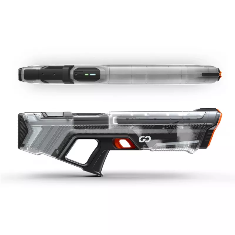 Pistola de agua SpyraOne SpyraGO Clear transparente — pistola de agua recargable compacta SPGO1T