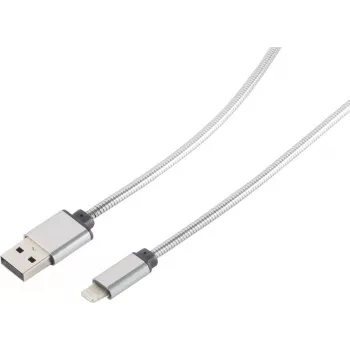 Cable Lightning S/CONN 14-13001 1 m plateado