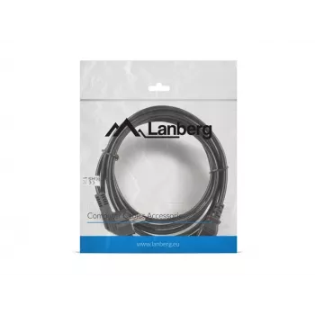 Cable de alimentación Lanberg CA-C13C-11CC-0030-BK negro 3 m conector hembra C13 CEE7/7 (CA-C13C-11CC-0030-BK)
