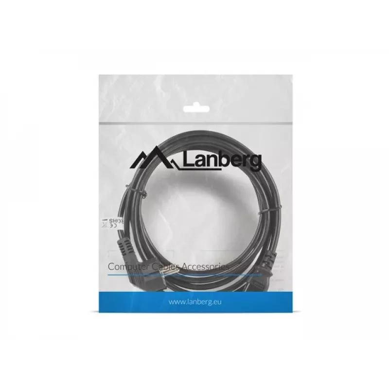 Cable de alimentación Lanberg CA-C13C-11CC-0030-BK negro 3 m conector hembra C13 CEE7/7 (CA-C13C-11CC-0030-BK)