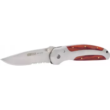 Cuchillo plegable ks tools 907.2190, longitud de hoja 220,0 mm, con mecanismo de bloqueo