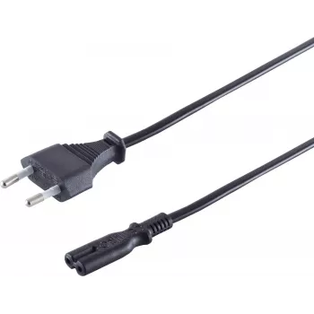 Shiverpeaks 60002-2 Cable de alimentación, enchufe Euro a Euro 8 (C7), 2 m, VDE