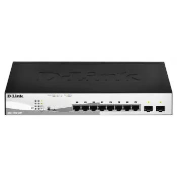 D-Link DGS-1210-08P/E Managed L2 Gigabit Ethernet (10/100/1000) Power over Ethernet (PoE) Negro