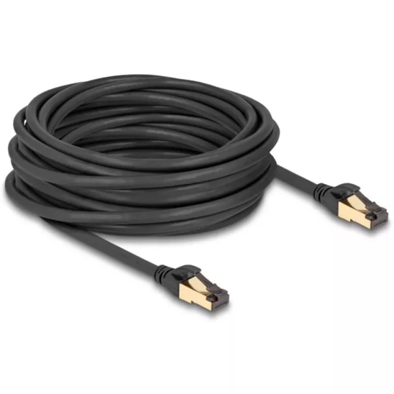 Cable de red DeLOCK RJ45 Cat.6A conector macho a conector macho S/FTP 10 m negro