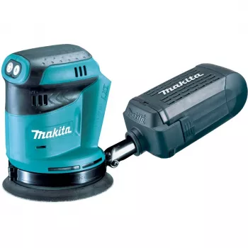 Lijadora excéntrica Makita DBO180Z — 18 V Li-Ion, plato de 125 mm, órbita de 2,8 mm, 7.000–11.000 rpm, bolsa de polvo, 1,7 kg