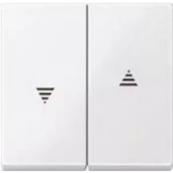 Interruptor de luz Merten 432425 — termoplástico blanco, control por pulsador, de una pieza