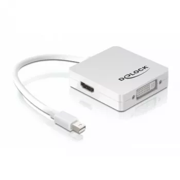 Adaptador de cable de vídeo DeLOCK 61768 Mini DisplayPort DisplayPort DVI HDMI 0,24 m