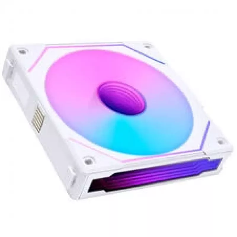 LIAN LI UNI FAN SL-INF 120 ARGB Reverse Blade PWM Kit de ventiladores - pack de 6, Blanco