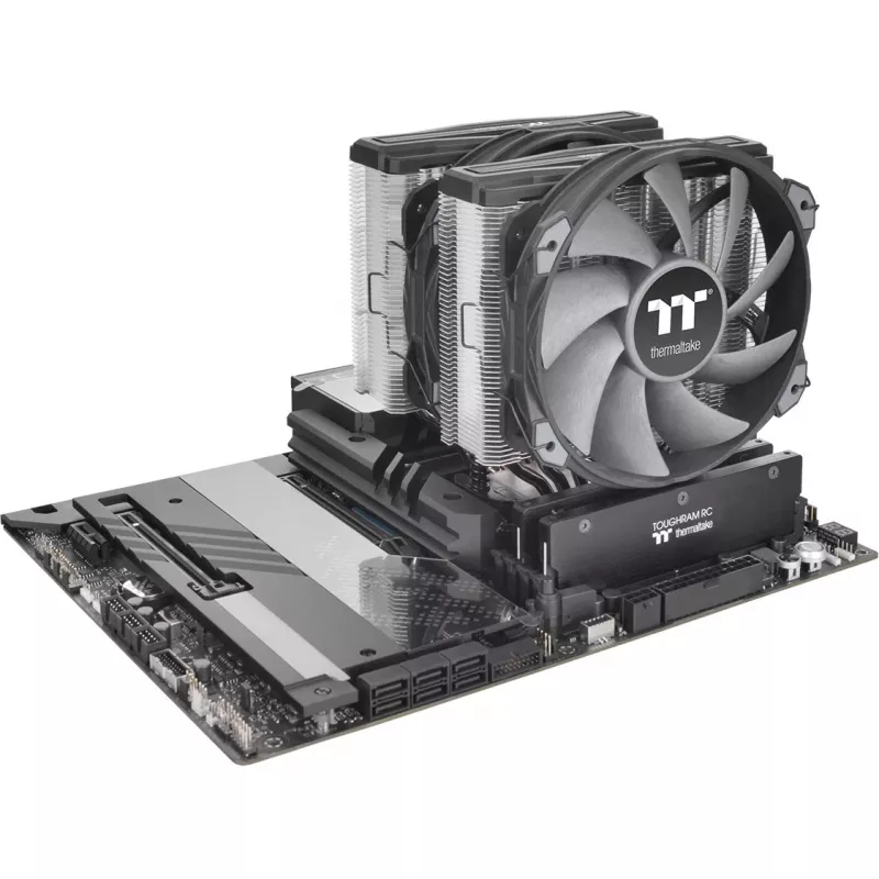 Thermaltake TOUGHAIR 710 - disipador de CPU por aire - (para: LGA1156, LGA1155, LGA2011, LGA1150, LGA2011-3, LGA1151, AM4, LGA2066, LGA1200, LGA1700, AM5)
