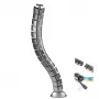 Organizador de rejilla para cables de escritorio MC-768 S plateado