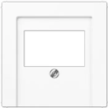 jung placa embellecedora A569PLT WW — cubierta universal de duroplast para tomas de corriente y módulos (blanco)