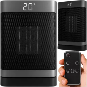 Extralink Radiador de torre eléctrico de cerámica 1500W LED mando a distancia