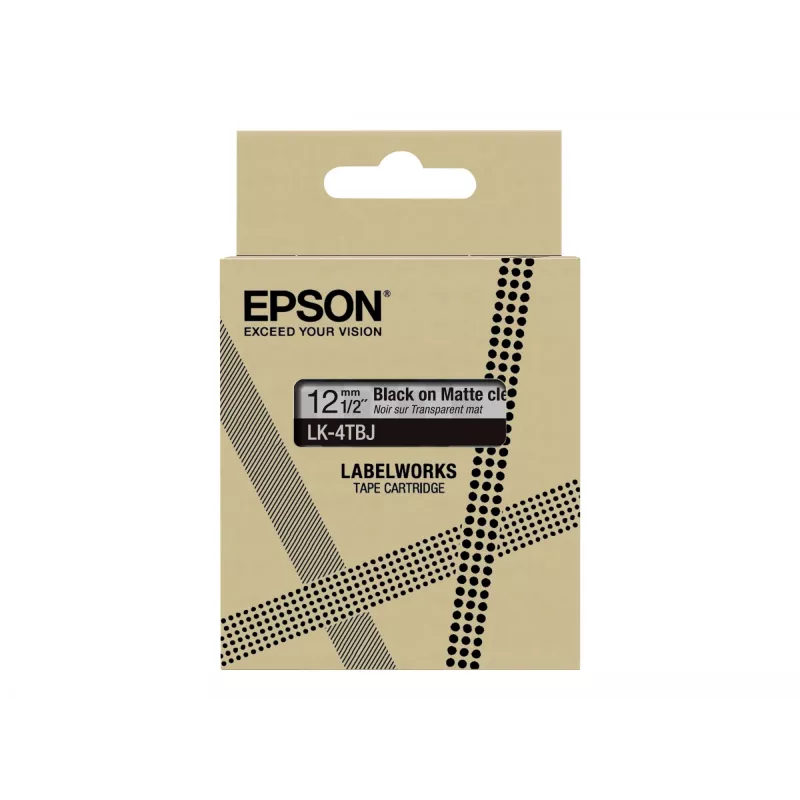 Impresora de etiquetas Epson C53S672065 negro transparente 1,2 cm de ancho