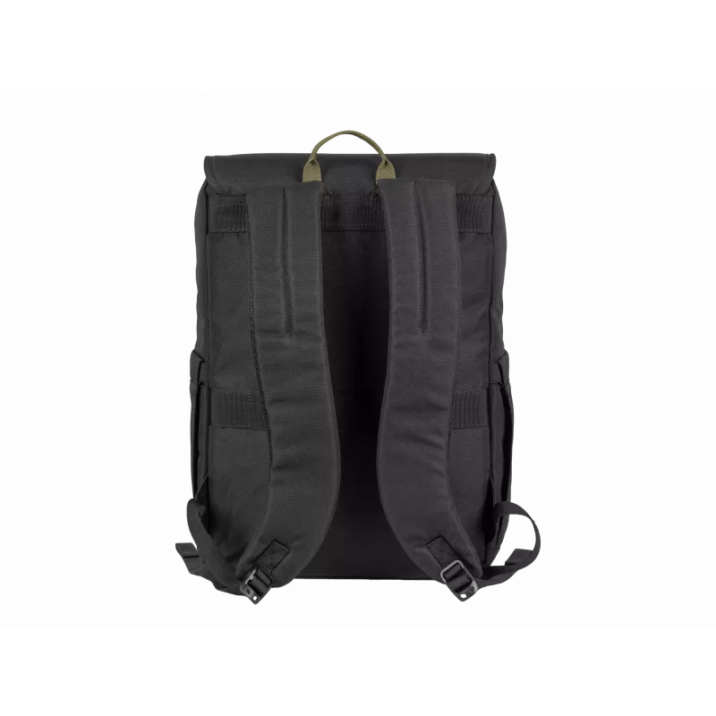 NATEC Niala NTO-2239 mochila para portátil de 39,6 cm (15,6 pulgadas), 18 L, resistente a salpicaduras, poliéster reciclado, negro/verde oscuro