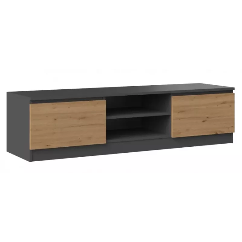 Mueble TV Topeshop RTV 140 ANTR/ARTIS con 2 estantes