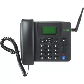 Teléfono IP Doro 4100H Negro Terminal inalámbrico LCD 128x64 500 entradas