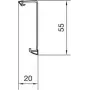 Canaleta de zócalo Hager SL20055219016Oberteil labio blando 20x55