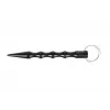Bolígrafo táctico GUARD YC-008-BL — bolígrafo compacto de duraluminio con rompecristales, 150 mm, 50 g, negro