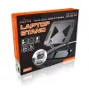 Soporte para portátil MEDIA-TECH MT2661 — altura ajustable, diseño plegable de aluminio para portátiles de hasta 17
