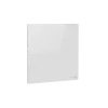 Radiador de pared AENO Premium Eco Smart Quadro, 500 W, 50x50 cm, vidrio templado, calefacción por infrarrojos y convección, indicador LED, tipo de enchufe: Europa (tipo E/F), BLANCO, Fabricado en Polonia