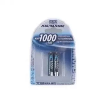 Batería AAA HR03 Ansmann blíster 2 X Accu 1000mAh