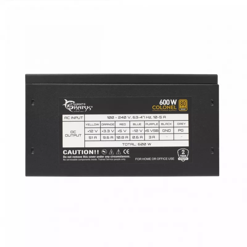 Fuente de alimentación White Shark Colonel 600 W
