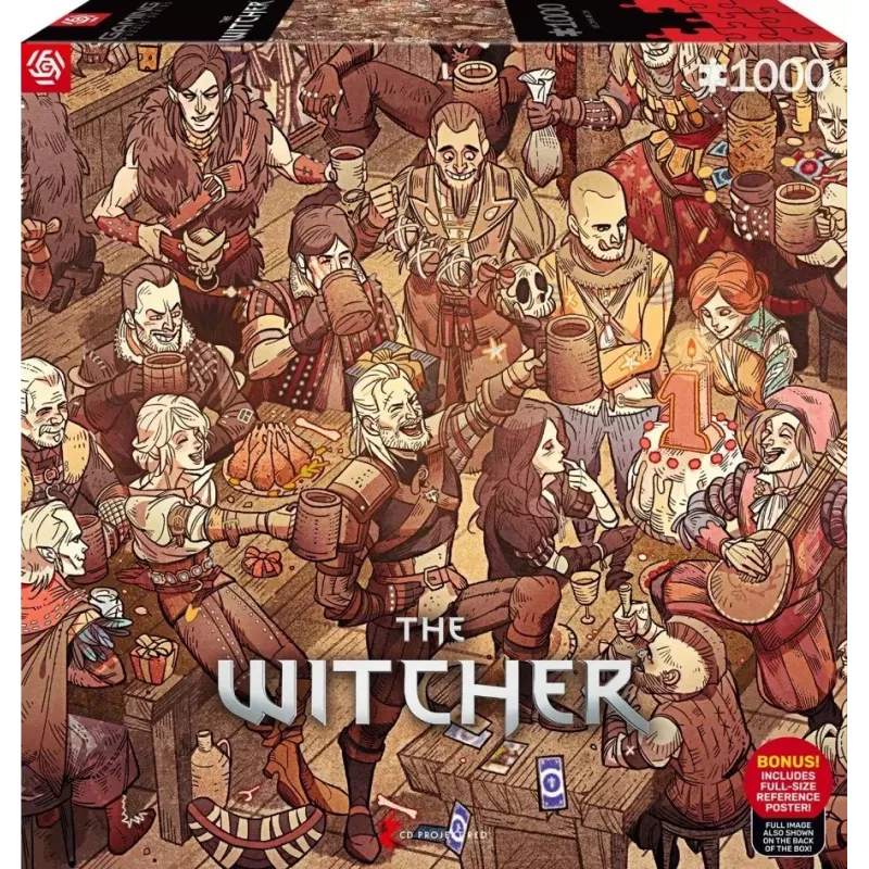 Puzle Good Loot Gaming Puzzle: The Witcher (Wiedźmin) cumpleaños, 1000 piezas