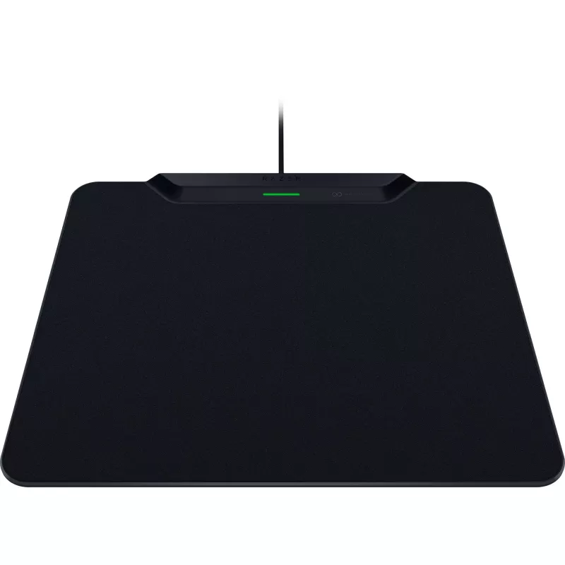 Razer | Alfombrilla de ratón gaming inalámbrica con base de carga, Hard Edition | HyperFlux V2 Wireless Charging System | Alfombrilla de ratón gaming | 360 x 311 mm | Negra