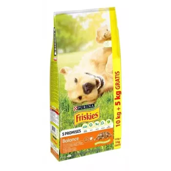 PURINA Friskies Balance pollo con verduras - pienso seco para perros - 10 + 5 kg
