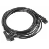 Cable de alimentación LANBERG CA-C13C-11CC-0050-BK – 5 m, conector hembra C13 a CEE7/7, C13 en ángulo