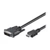 Goobay | Cable DVI-D/HDMI, niquelado | 50580 | Conector macho DVI-D Single-Link (18+1 pines) | Conector macho HDMI (tipo A) | 2 m