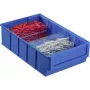 Caja de almacenamiento Allit 456530, organizador de plástico, 185×300×81 mm, azul