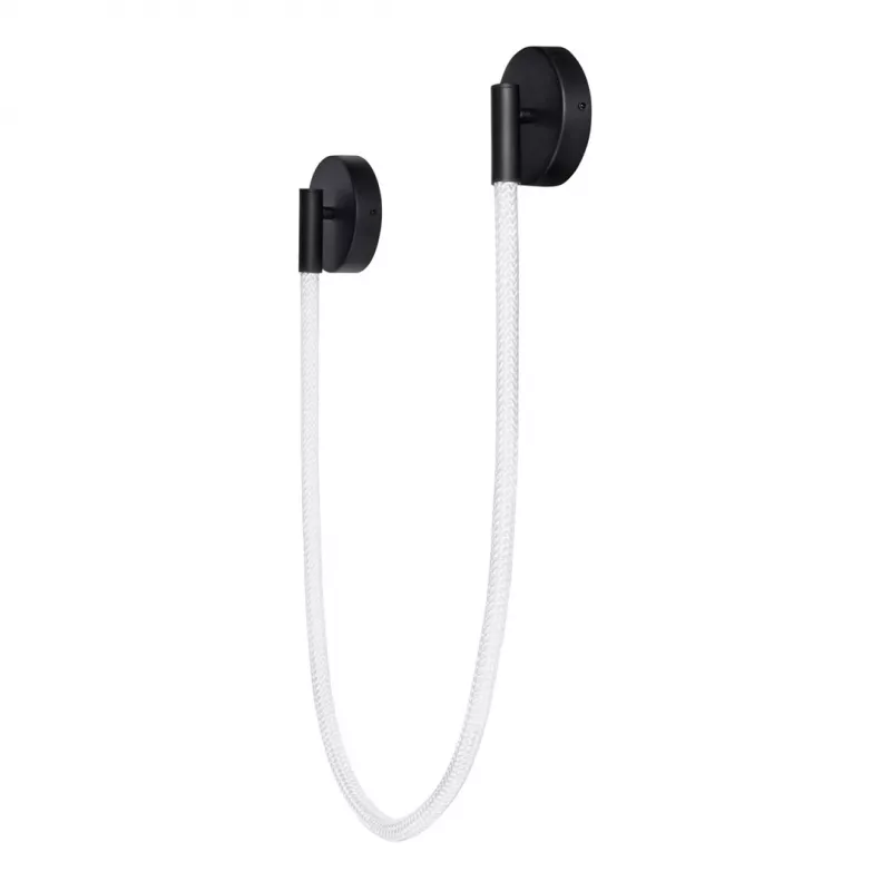 Lámpara de pared LED ActiveJet AJE-CAMELIA NW — 2400 lm, 4000 K, 16 W, negra, 1580×120×65 mm, IP20