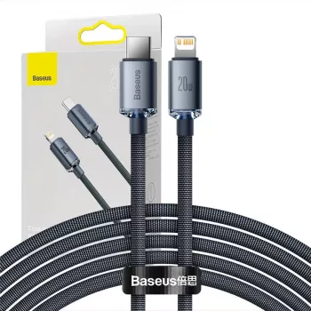 Cable para móvil Baseus CAJY000301 gris 2 m USB-C Lightning