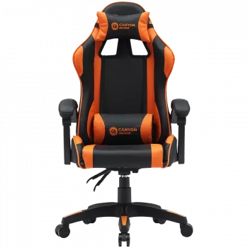 Silla gaming CANYON Core SGCH2 negro naranja — diseño ergonómico, altura ajustable