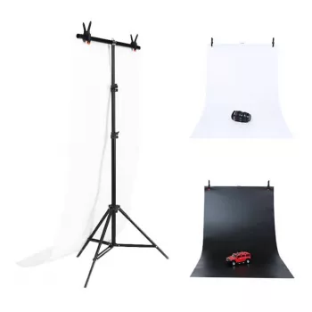 Trípode de fondo para estudio fotográfico Puluz 70x200cm + fondos 2 uds. DCA0976