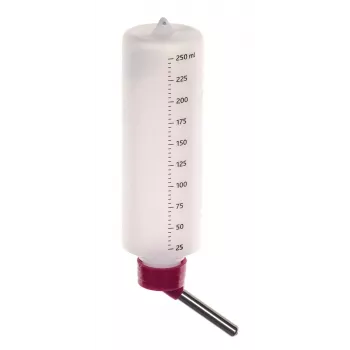 Biberón de plástico Trixie 0,25 L — bebedero para cobayas, plástico, 201–499 g