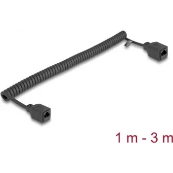 DeLOCK 90673 RJ-45 Cat5e 3 m negro