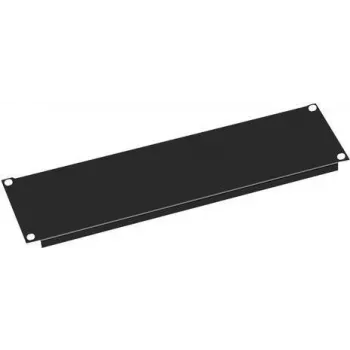 VALUE Tapa ciega - negra RAL 9005 - 3U - 48,3 cm (19 inch)
