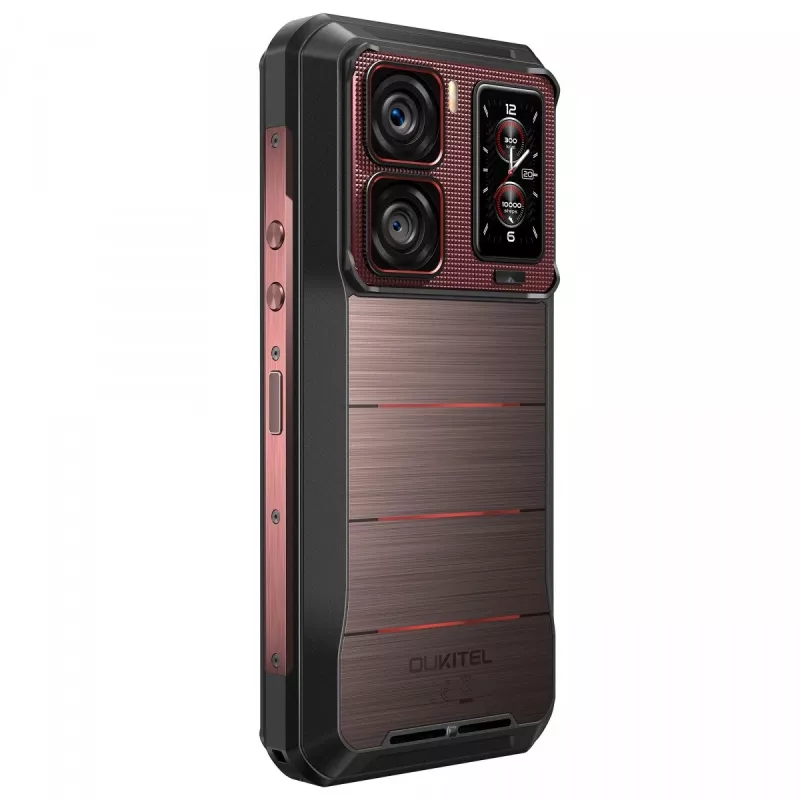 Oukitel WP300 smartphone 5G, 6,8 pulgadas, 12 GB de RAM, 512 GB, 16000 mAh, IP69K, Android 15, rojo