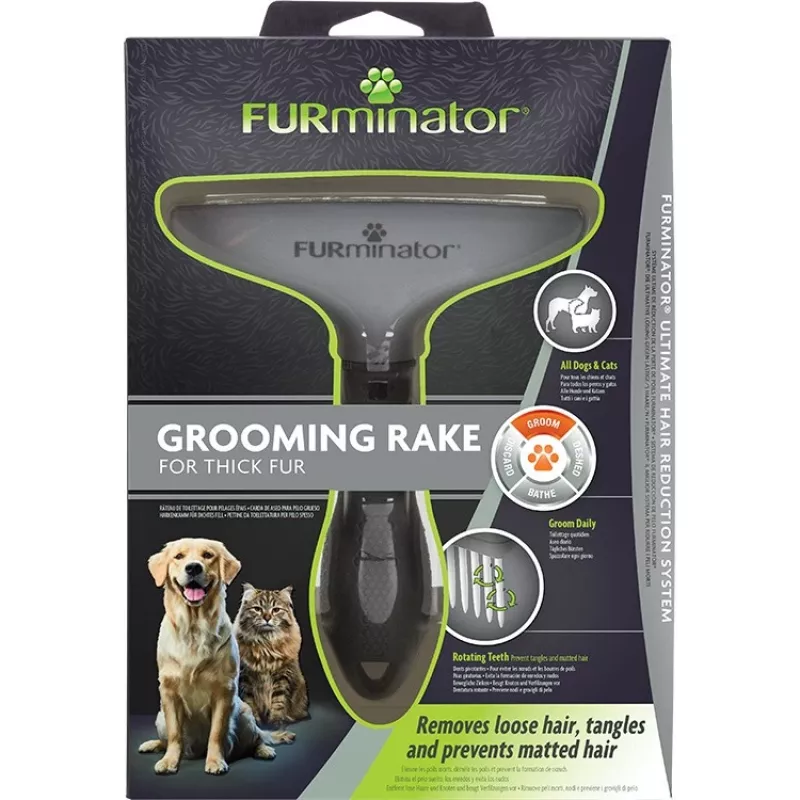 Cepillo de cuidado Furminator para mascotas con pelo denso