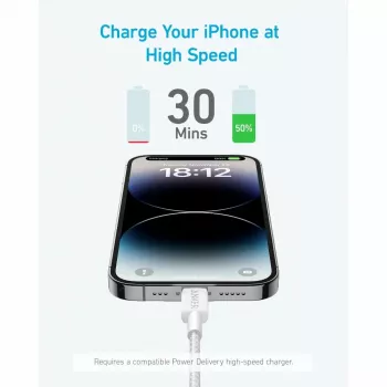 Cable Anker 322 0,9 m Lightning a USB-C 30 W