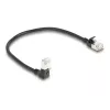 Cable de red DeLOCK RJ45 Cat.6A 0,25 m negro