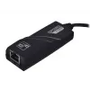 Adaptador USB 3.0 a Gigabit Ethernet Akyga AK-AD-31, RJ45, cable de 15 cm, negro