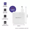 Qoltec Cargador GaN FAST 108W | 5-20V | 3-4.7A | USB C | blanco