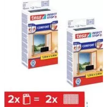Set de mosquitera Comfort 2x 1,2 m x 2,4 m antracita (55918-00500-01)