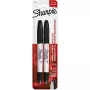 Sharpie 1985878 - negro - negro - blanco - ultrafino - 650 m - tela - vidrio - papel - plástico - madera - 2 uds.