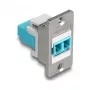 Módulo Keystone DeLOCK 90888 plano aqua plata blanco LC